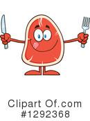 Steak Character Clipart #1292368 by Hit Toon