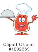 Steak Character Clipart #1292369 by Hit Toon