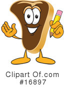 Steak Character Clipart #16897 by Mascot Junction