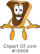 Steak Character Clipart #16909 by Mascot Junction