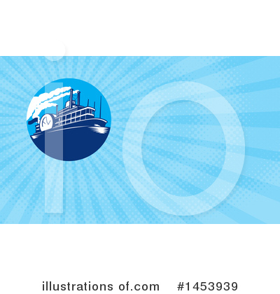 Royalty-Free (RF) Steamboat Clipart Illustration by patrimonio - Stock Sample #1453939