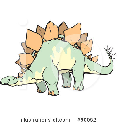 Royalty-Free (RF) Stegosaurus Clipart Illustration by xunantunich - Stock Sample #60052