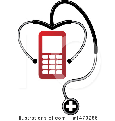 Cell Phone Clipart #1470286 by Lal Perera