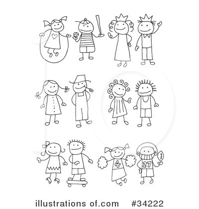 Stick Figures Clipart #34222 by C Charley-Franzwa