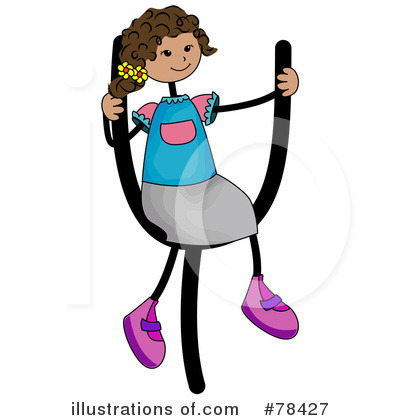 Royalty-Free (RF) Stick Kid Alphabet Clipart Illustration by BNP Design Studio - Stock Sample #78427