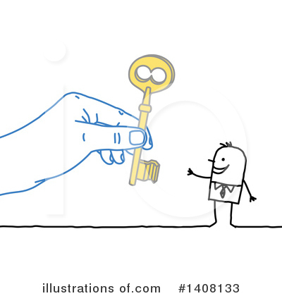 Royalty-Free (RF) Stick Man Clipart Illustration by NL shop - Stock Sample #1408133
