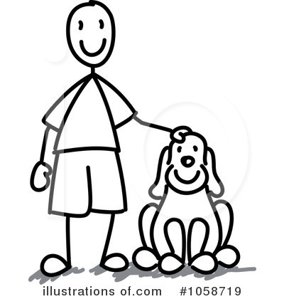 Royalty-Free (RF) Stick People Clipart Illustration by Frog974 - Stock Sample #1058719
