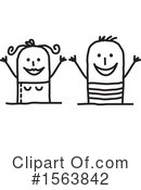 Stick People Clipart #1563842 by NL shop