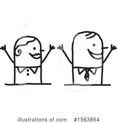 Royalty-Free (RF) Stick People Clipart Illustration by NL shop - Stock Sample #1563864