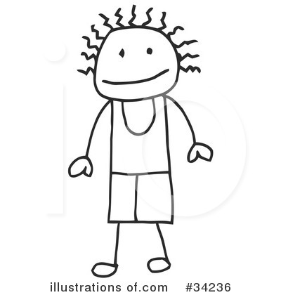 Royalty-Free (RF) Stick People Clipart Illustration by C Charley-Franzwa - Stock Sample #34236