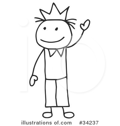 Royalty-Free (RF) Stick People Clipart Illustration by C Charley-Franzwa - Stock Sample #34237