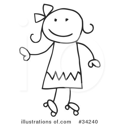 Royalty-Free (RF) Stick People Clipart Illustration by C Charley-Franzwa - Stock Sample #34240