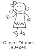 Stick People Clipart #34240 by C Charley-Franzwa