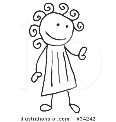 Royalty-Free (RF) Stick People Clipart Illustration by C Charley-Franzwa - Stock Sample #34242