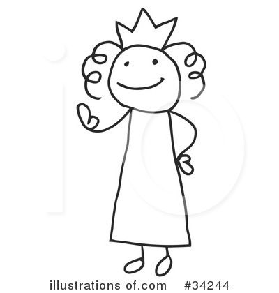 Royalty-Free (RF) Stick People Clipart Illustration by C Charley-Franzwa - Stock Sample #34244