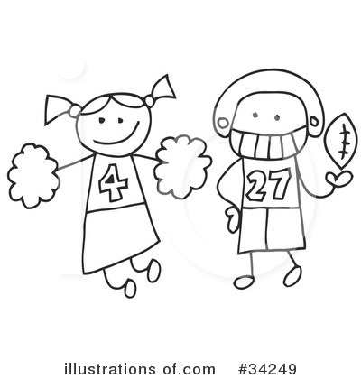 Royalty-Free (RF) Stick People Clipart Illustration by C Charley-Franzwa - Stock Sample #34249