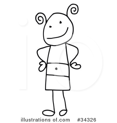 Royalty-Free (RF) Stick People Clipart Illustration by C Charley-Franzwa - Stock Sample #34326