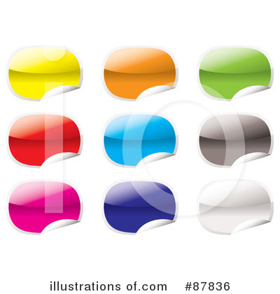 Royalty-Free (RF) Stickers Clipart Illustration by michaeltravers - Stock Sample #87836