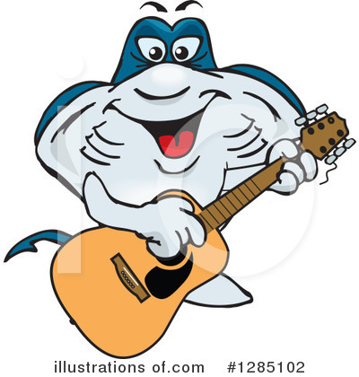 Royalty-Free (RF) Stingray Clipart Illustration by Dennis Holmes Designs - Stock Sample #1285102