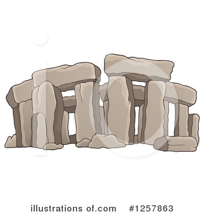 Royalty-Free (RF) Stonehenge Clipart Illustration by visekart - Stock Sample #1257863