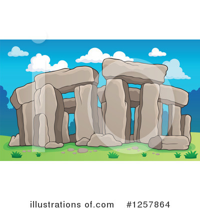 Royalty-Free (RF) Stonehenge Clipart Illustration by visekart - Stock Sample #1257864