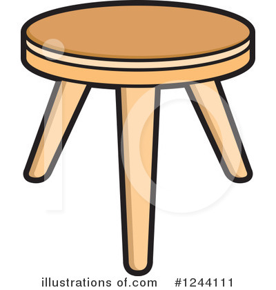 Stool Clipart #1244111 by Lal Perera