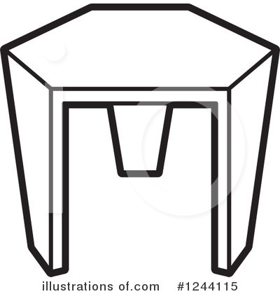 Stool Clipart #1244115 by Lal Perera