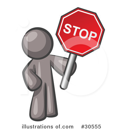 Stop Sign Clipart #30555 by Leo Blanchette