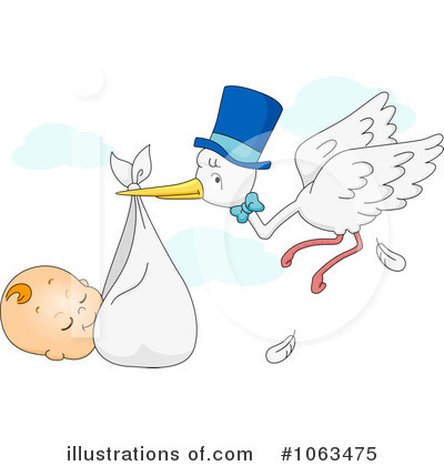 Royalty-Free (RF) Stork Clipart Illustration by BNP Design Studio - Stock Sample #1063475