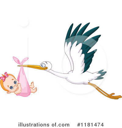 Royalty-Free (RF) Stork Clipart Illustration by yayayoyo - Stock Sample #1181474