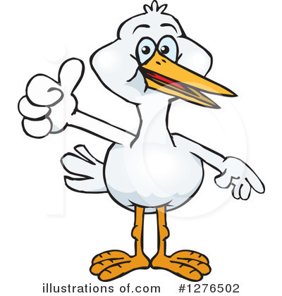 Royalty-Free (RF) Stork Clipart Illustration by Dennis Holmes Designs - Stock Sample #1276502
