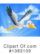 Stork Clipart #1383109 by AtStockIllustration