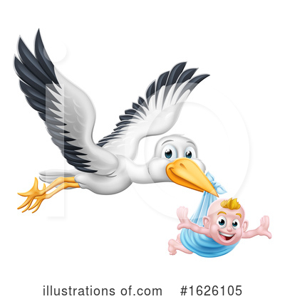 Royalty-Free (RF) Stork Clipart Illustration by AtStockIllustration - Stock Sample #1626105