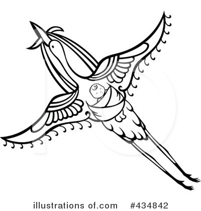 Royalty-Free (RF) Stork Clipart Illustration by Cherie Reve - Stock Sample #434842