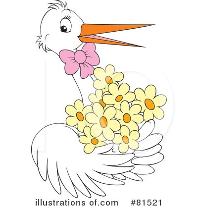 Royalty-Free (RF) Stork Clipart Illustration by Alex Bannykh - Stock Sample #81521