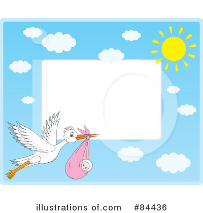 Royalty-Free (RF) Stork Clipart Illustration by Alex Bannykh - Stock Sample #84436
