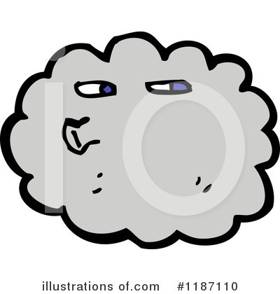 Royalty-Free (RF) Storm Cloud Clipart Illustration by lineartestpilot - Stock Sample #1187110