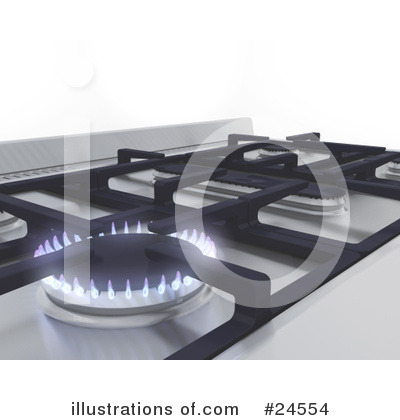 Royalty-Free (RF) Stove Clipart Illustration by KJ Pargeter - Stock Sample #24554