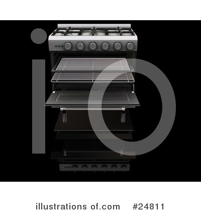 Royalty-Free (RF) Stove Clipart Illustration by KJ Pargeter - Stock Sample #24811