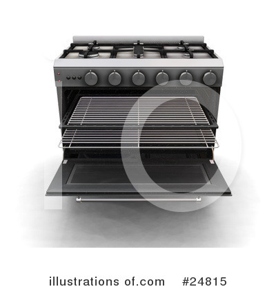Royalty-Free (RF) Stove Clipart Illustration by KJ Pargeter - Stock Sample #24815