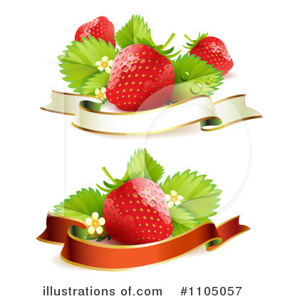 Royalty-Free (RF) Strawberries Clipart Illustration by merlinul - Stock Sample #1105057