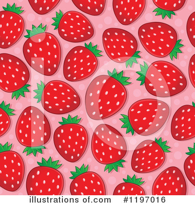 Royalty-Free (RF) Strawberry Clipart Illustration by visekart - Stock Sample #1197016