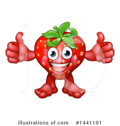 Royalty-Free (RF) Strawberry Clipart Illustration by AtStockIllustration - Stock Sample #1441101