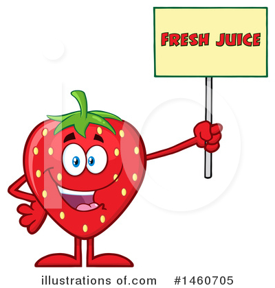 Royalty-Free (RF) Strawberry Clipart Illustration by Hit Toon - Stock Sample #1460705