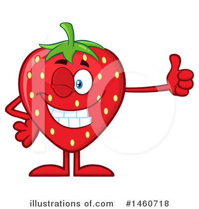 Royalty-Free (RF) Strawberry Clipart Illustration by Hit Toon - Stock Sample #1460718