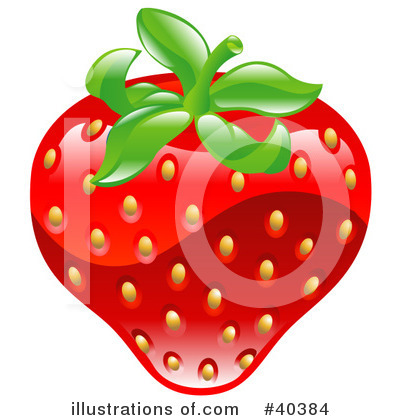 Royalty-Free (RF) Strawberry Clipart Illustration by AtStockIllustration - Stock Sample #40384