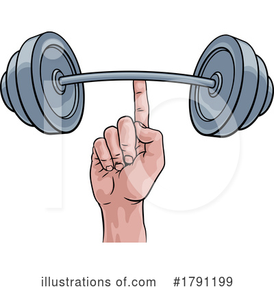 Weightlifting Clipart #1791199 by AtStockIllustration