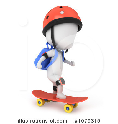 Skateboarder Clipart #1079315 by BNP Design Studio