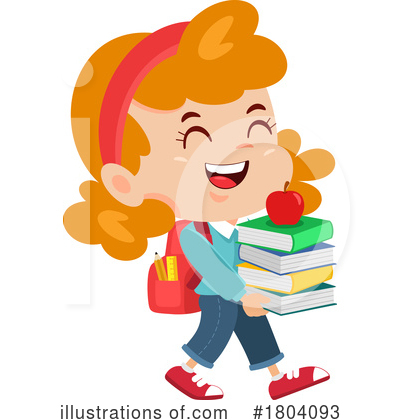 Royalty-Free (RF) Student Clipart Illustration by Hit Toon - Stock Sample #1804093