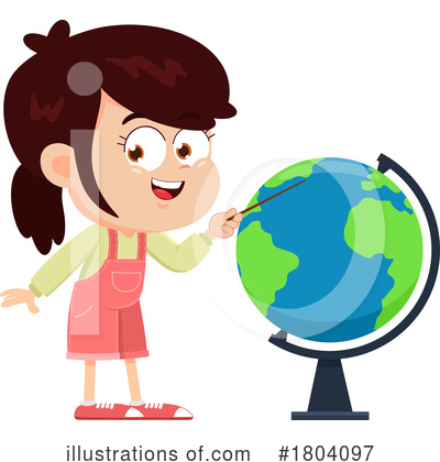 Globe Clipart #1804097 by Hit Toon